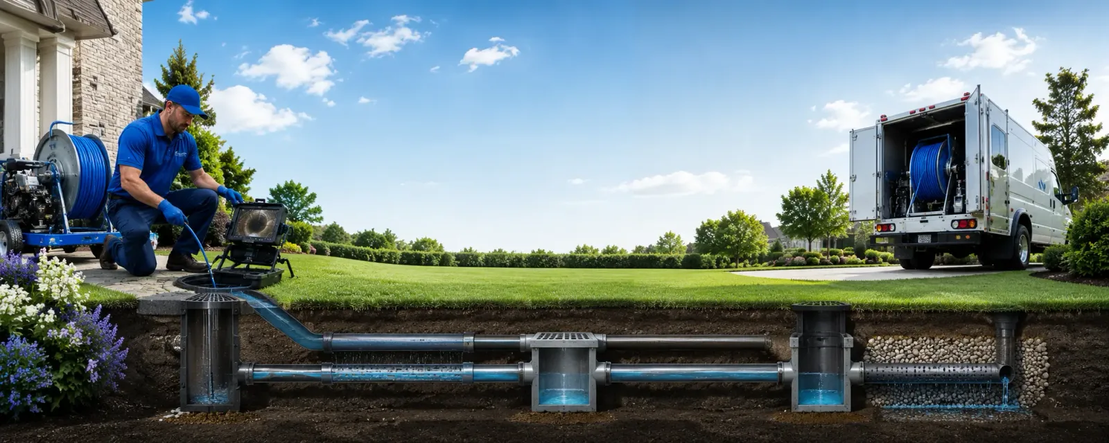 Outdoor drain cleaning information for Delta, IA